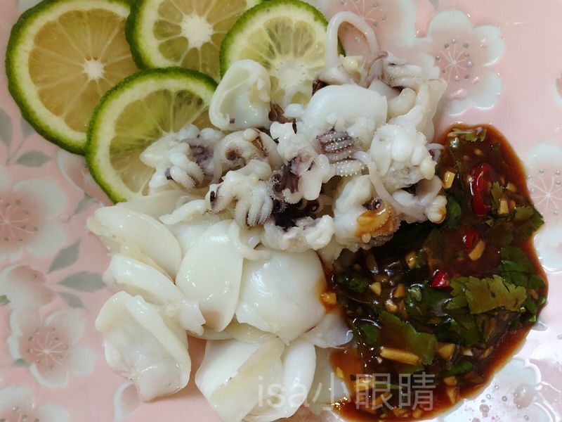 脆口小花枝&自製五味醬