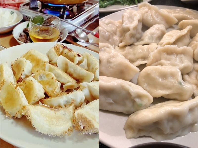 冰花煎餃 PK 水餃(自製餃子皮)