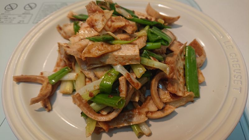 蔥爆沙茶牛心管