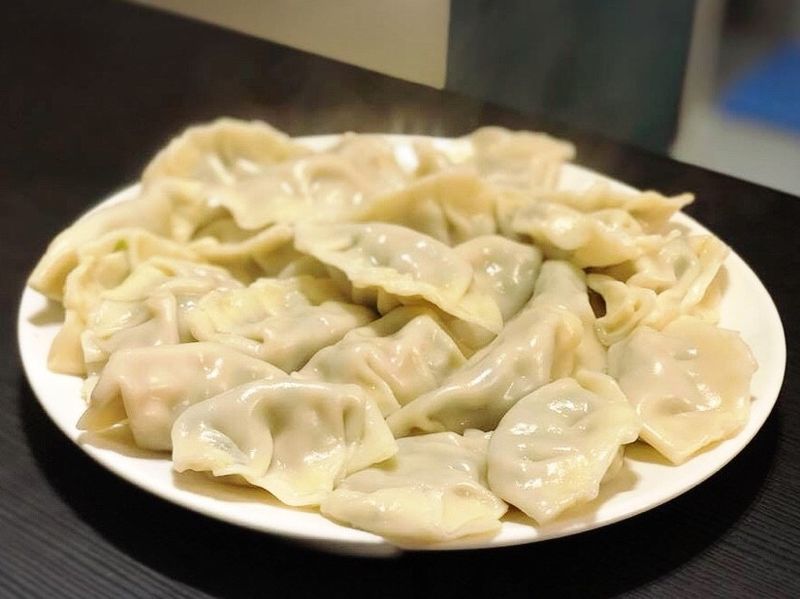 自己的水餃自己包的韭菜水餃