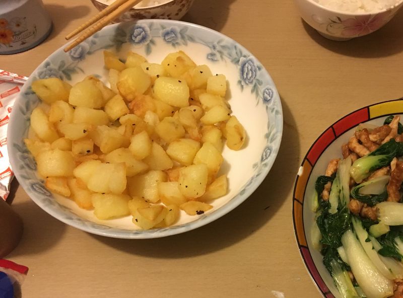 香炒薯仔粒