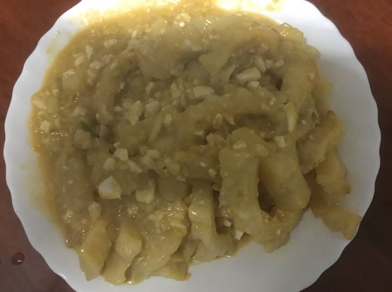 苦瓜炒鹹蛋