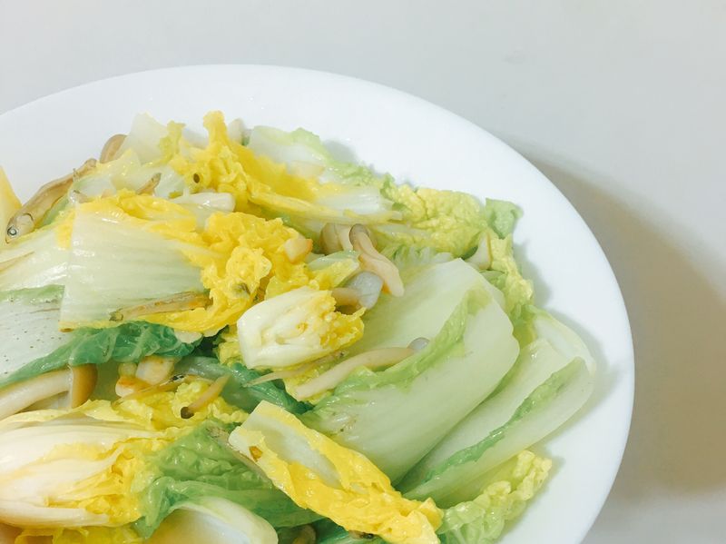 小魚乾清炒菇菇娃娃菜