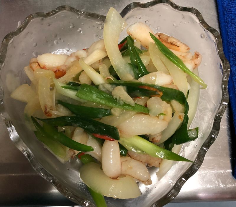 蟹肉炒洋蔥
