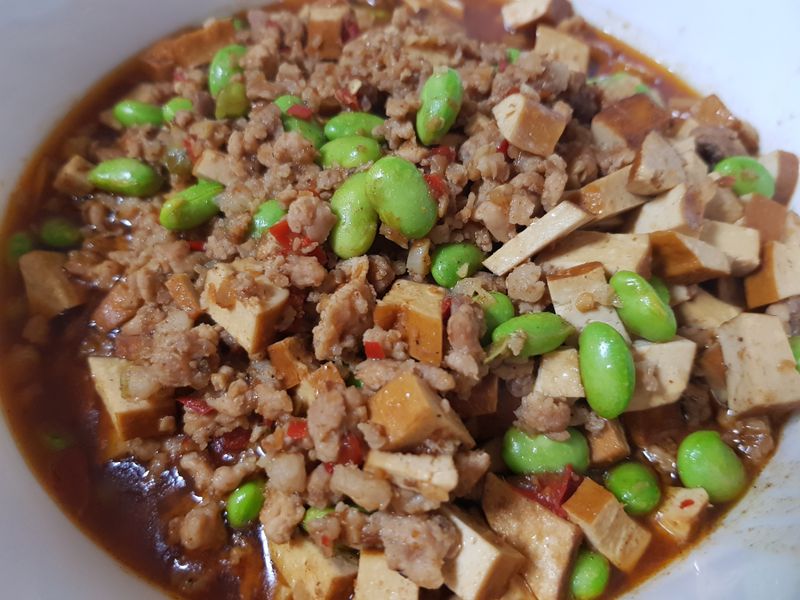 毛豆豆干肉末
