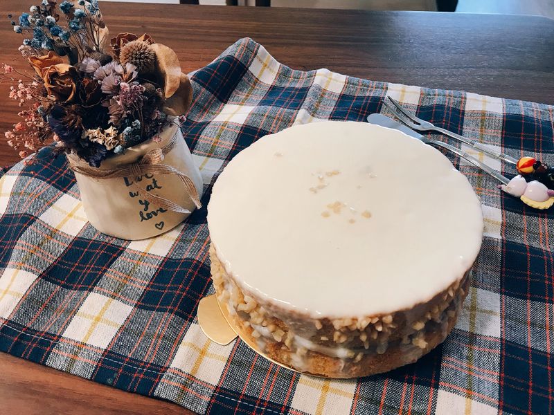 白巧克力芋泥蛋糕🍰（白色情人節）