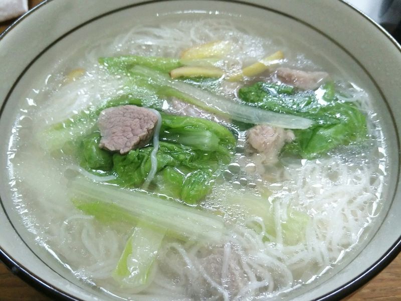 薑絲菜肉麵線
