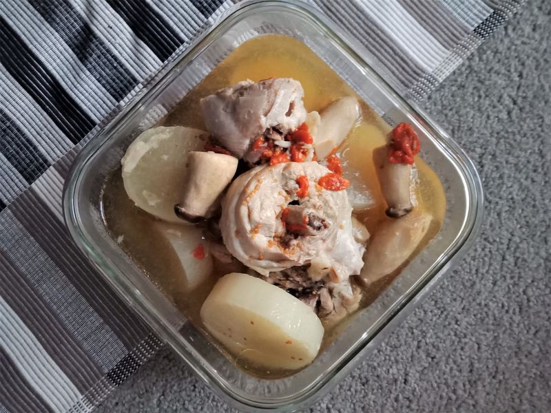 杏鮑菇雞湯