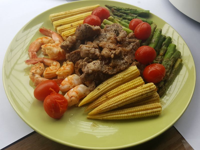 鮮蔬羊肉