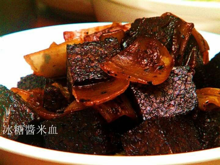冰糖醬米血