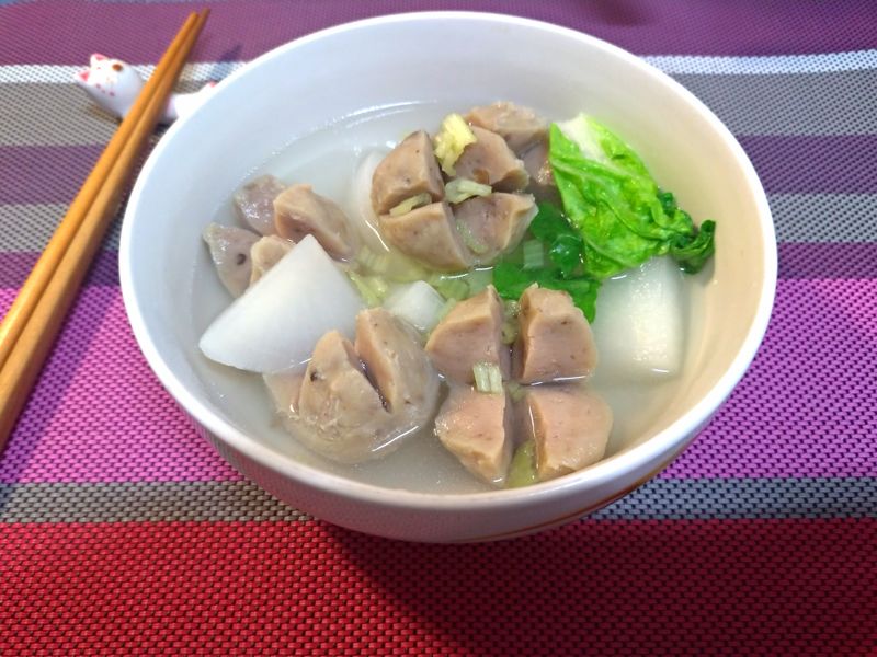 白玉蘿蔔貢丸湯