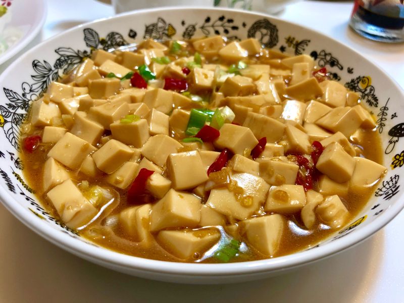 蔥燒辣豆腐