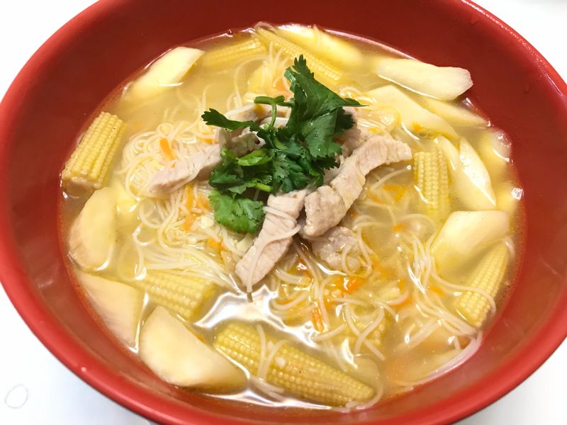 👩🏻🍳時蔬麵線-皎白筍-小玉米