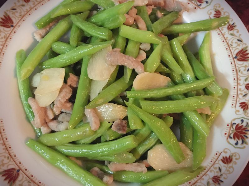 蒜香肉絲四季豆