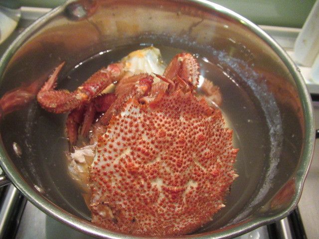 烤毛蟹湯