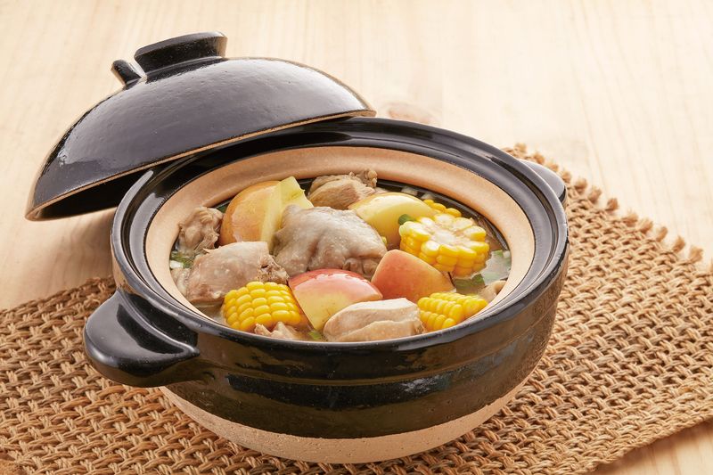 玉米蘋果雞湯