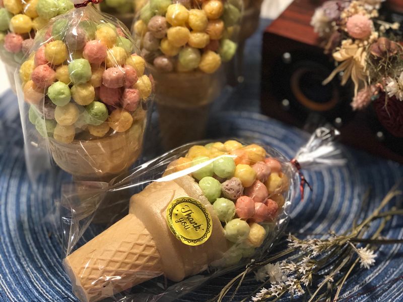 棉花糖甜筒