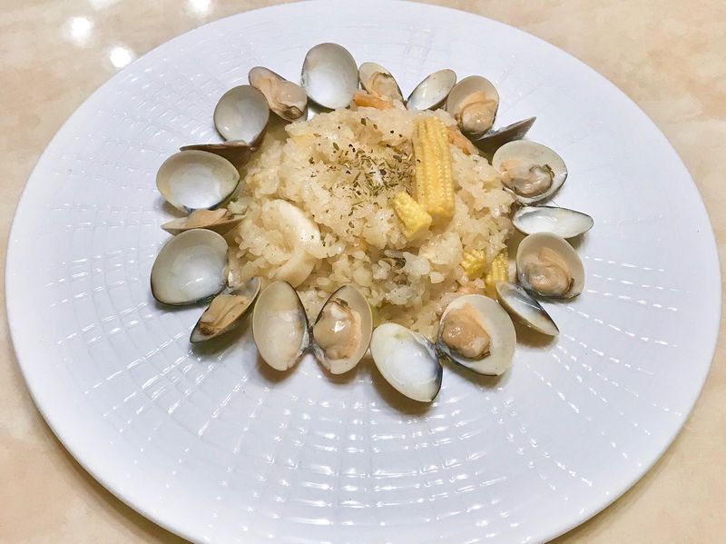 蒜香奶油海鮮燉飯