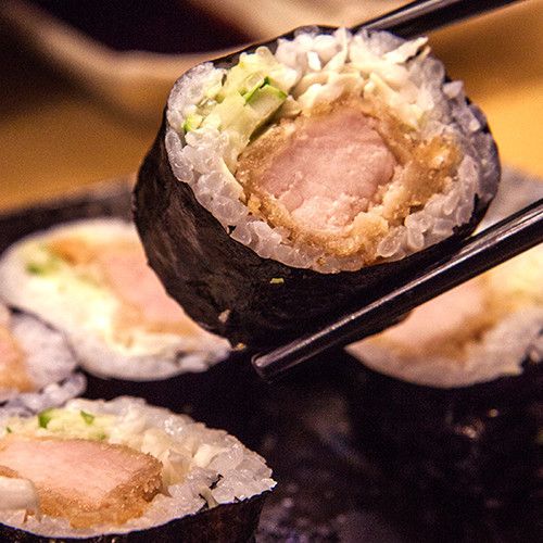 花生豬排壽司