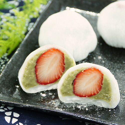 草莓抹茶大福