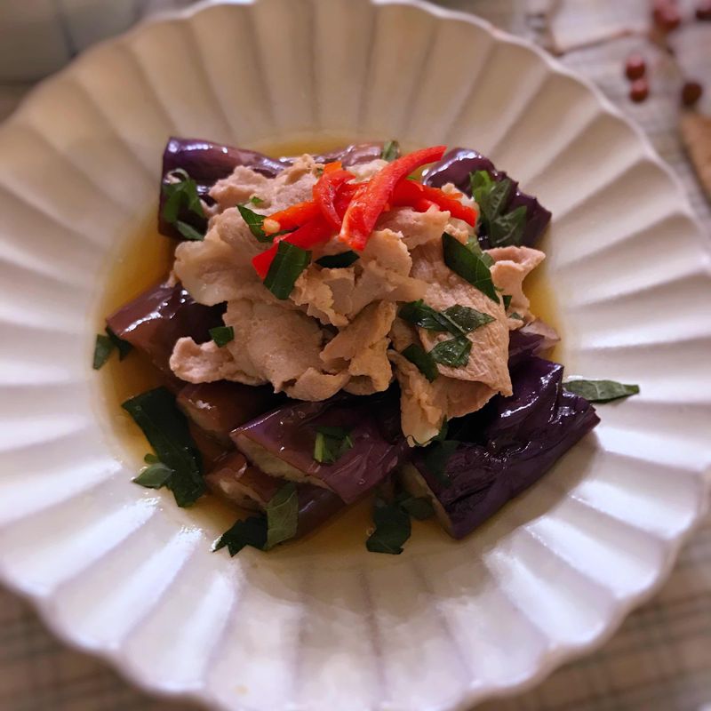 茄子肉片