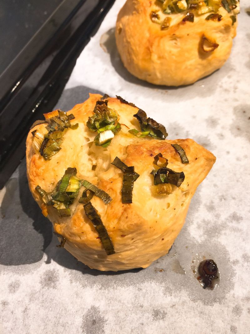hicoo失敗的蓬鬆香蔥麵包