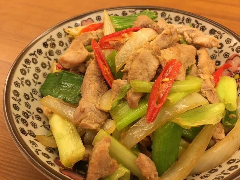 蔥爆肉絲