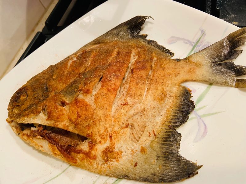 乾煎白鯧魚