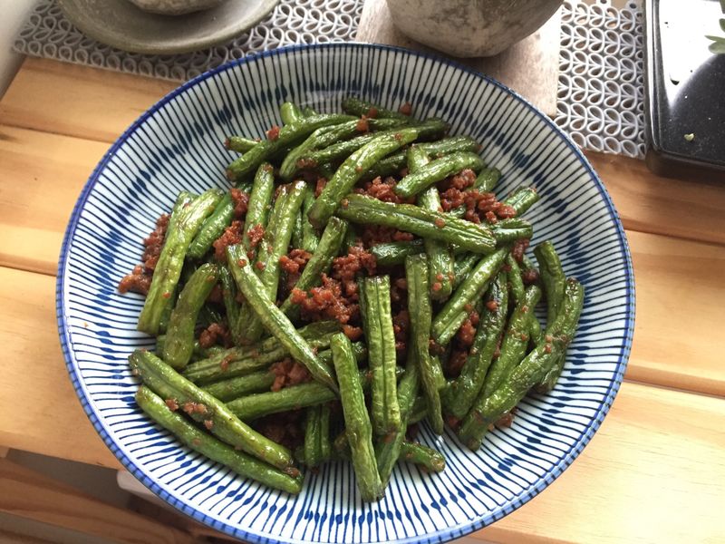 家常菜《肉末乾煸四季豆》
