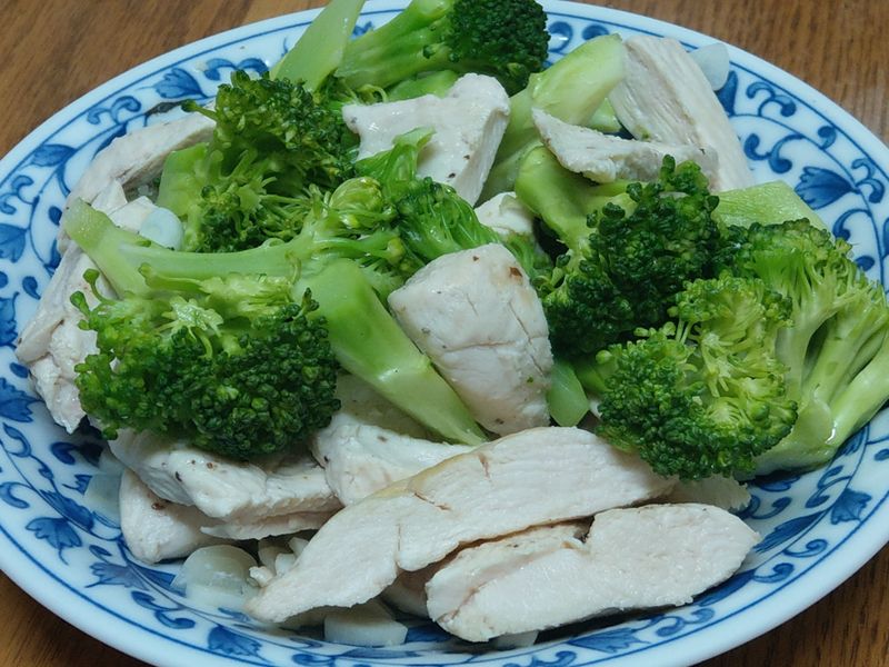 無油料理-雞胸肉+花椰菜