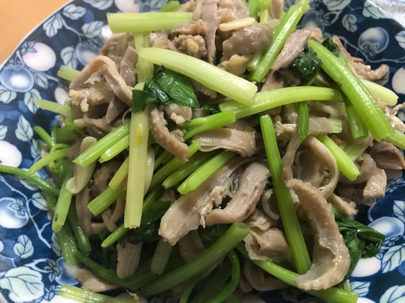 藍家小館-芹菜炒雞肉絲