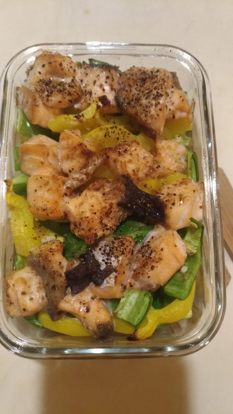 烤青椒鮭魚