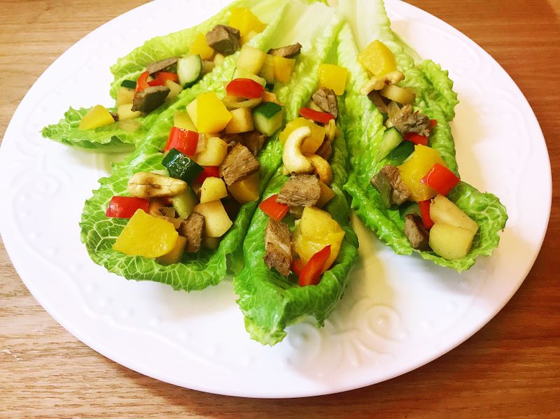 蘿蔓生菜鴨鬆