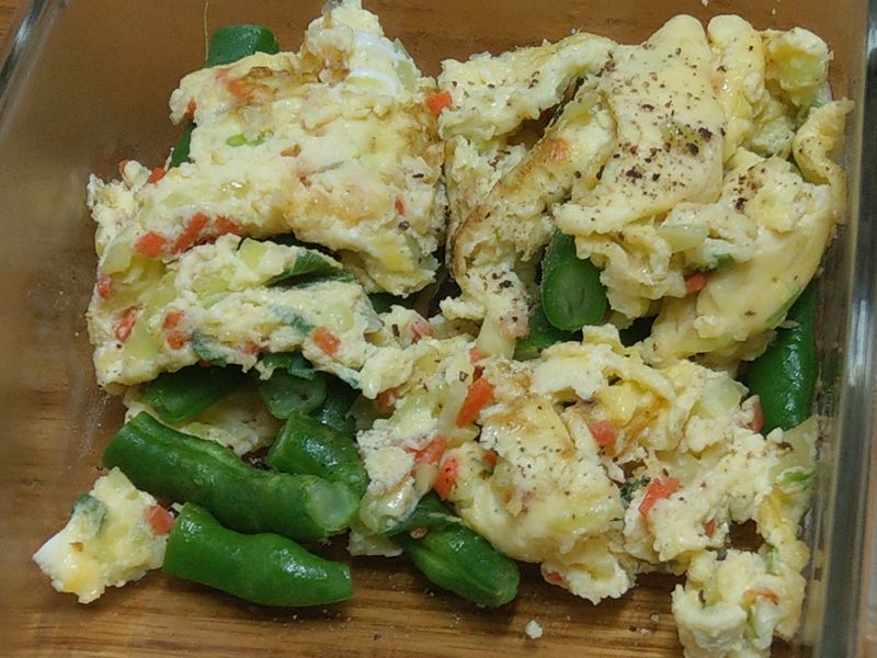 歐姆蛋捲豆子