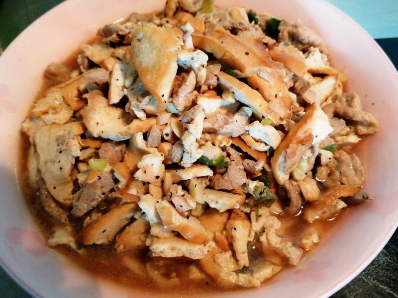 豆乾炒肉絲