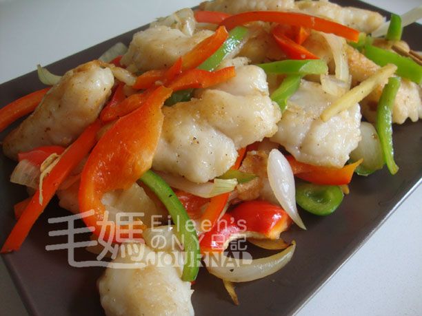 彩椒魚片