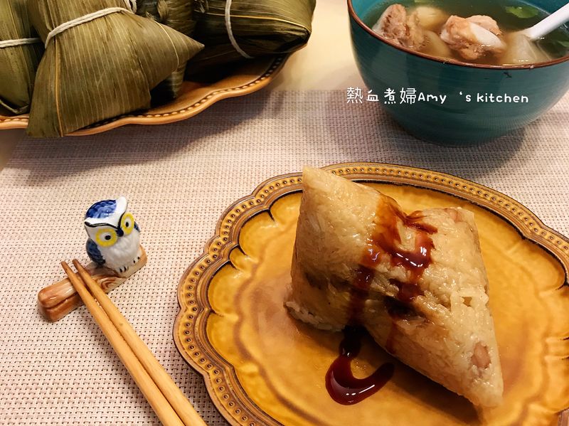 鹹粽子(水煮粽)~南北粽合併的古早味