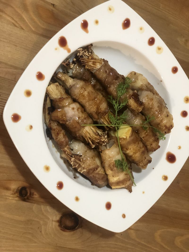 五花肉捲金針菇-全國電子竹東北興店氣炸鍋