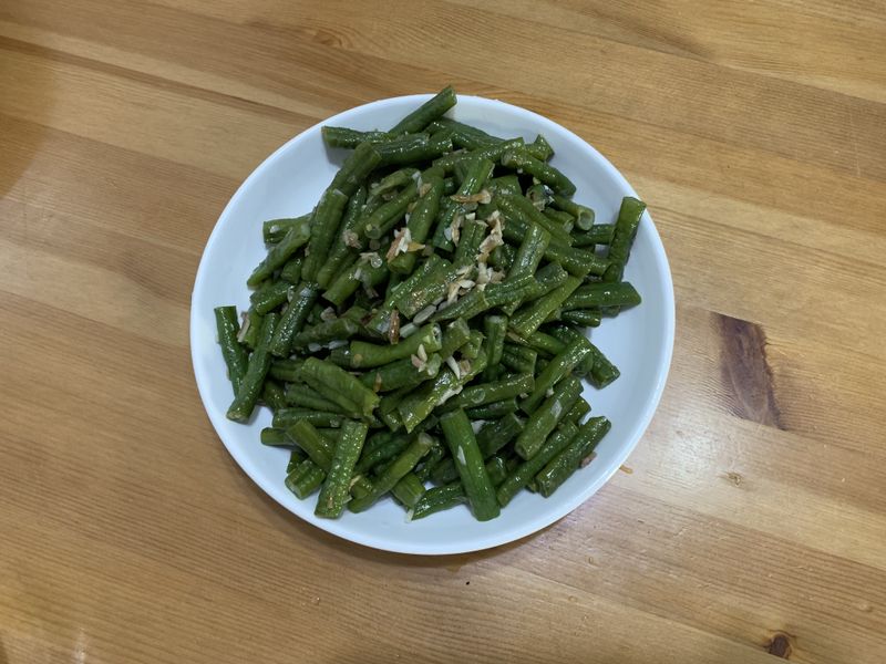 蒜炒虹豆