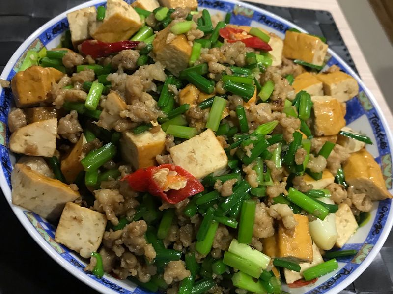 蒼蠅頭炒豆干
