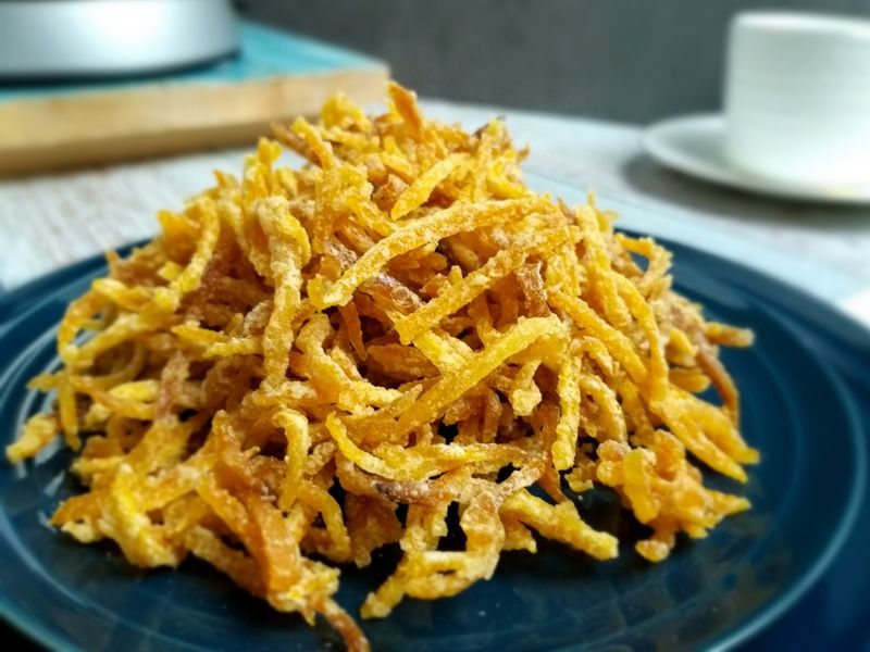 掛霜[糖漬橙皮絲]~零食/糕點配料