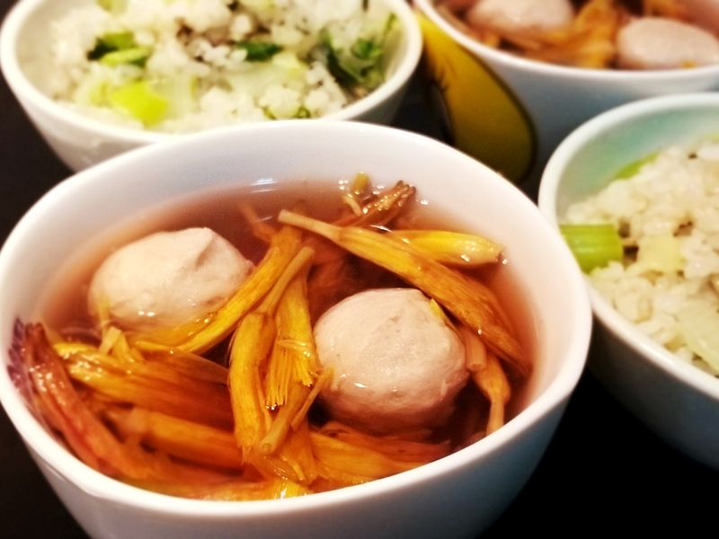 金針貢丸湯