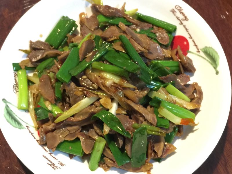 下酒好菜 蔥爆雞胗