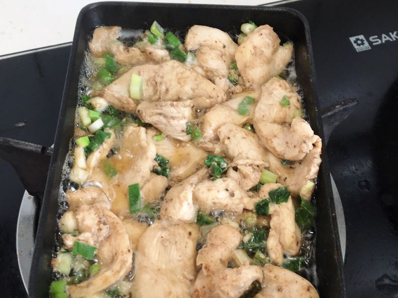 甜麵醬蔥雞片