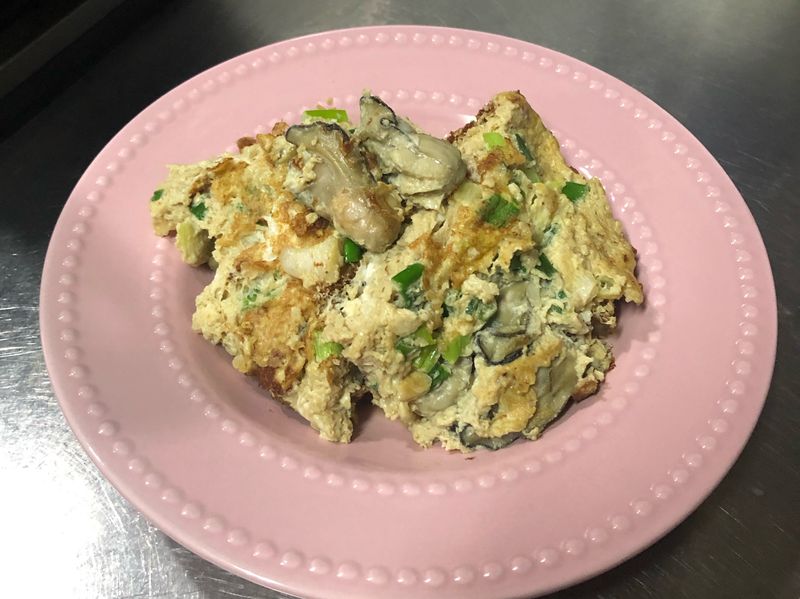 麻油蚵仔蔥煎蛋