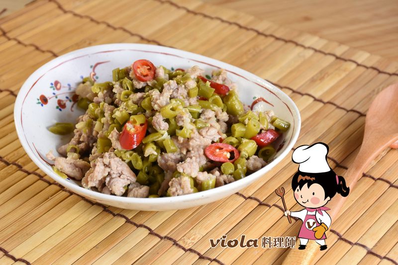 酸豇豆炒肉末
