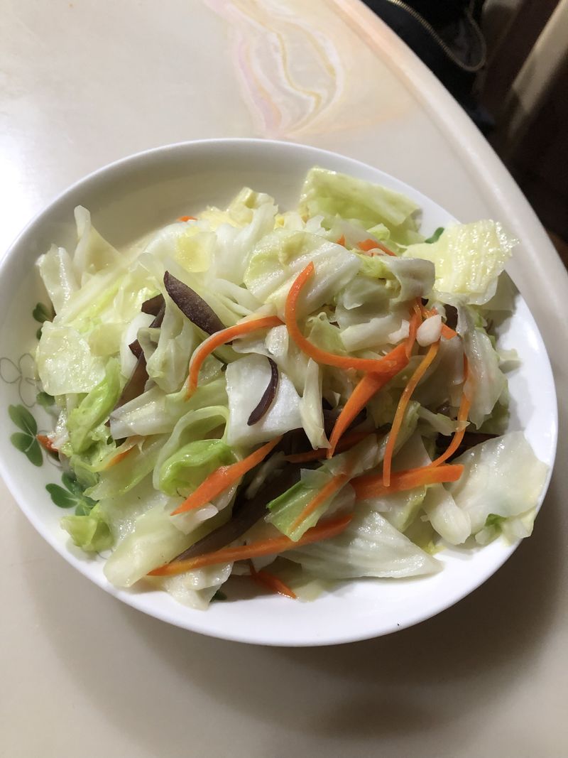 高麗菜炒木耳