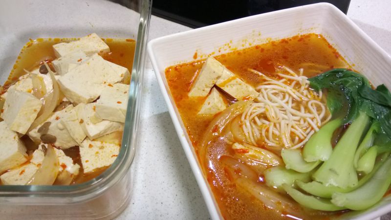 紅燒豆腐+紅燒豆腐湯麵