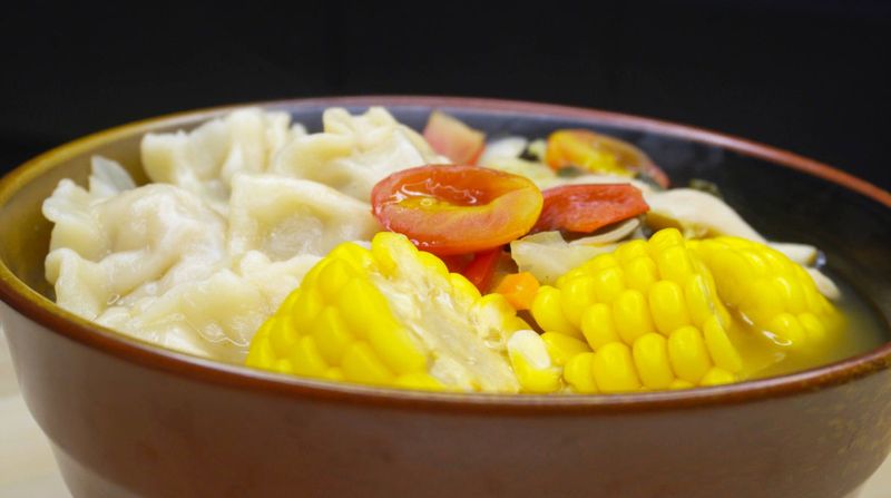 【蔥媽媽】素食版-泰式高纖酸辣湯水餃