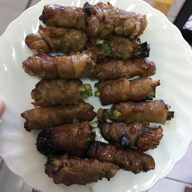 氣炸蔥肉捲